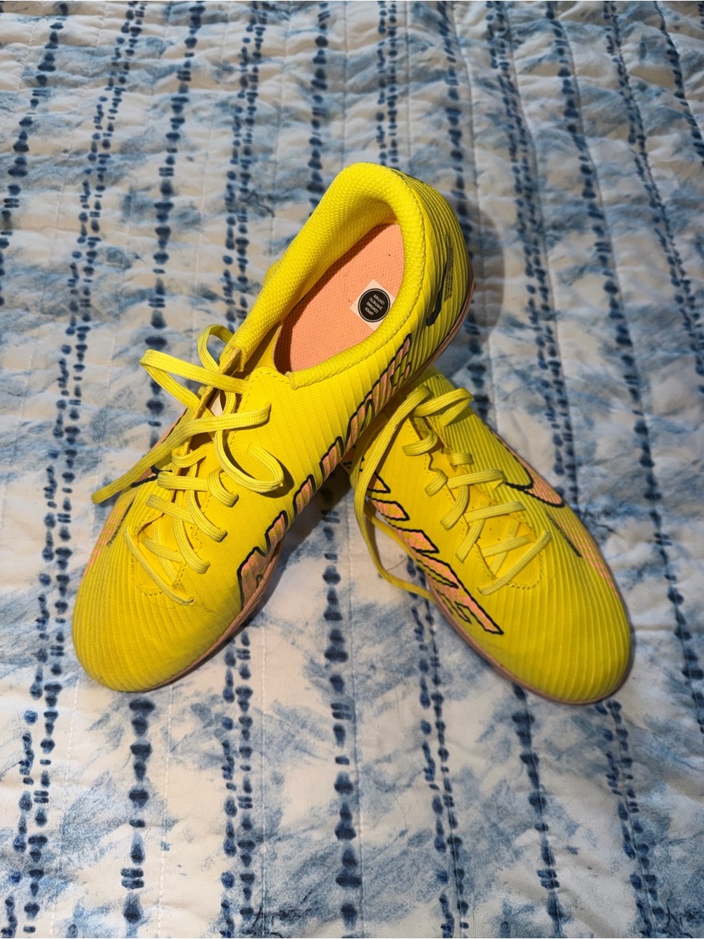 Nike Yellow Youth Soccer Sneakers